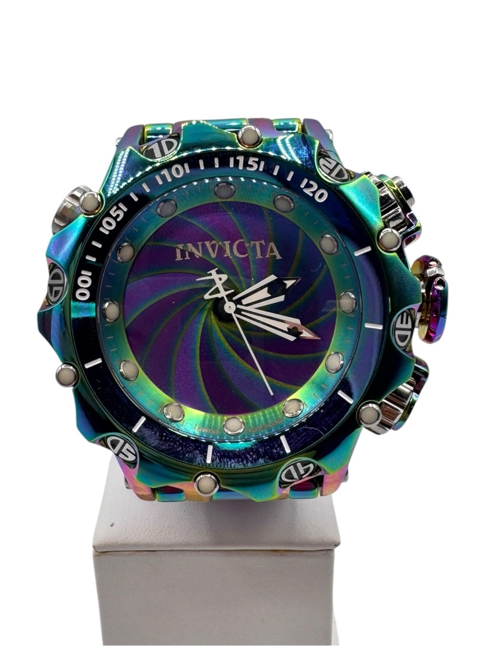 Invicta Multicolor Iridescent Stainless Steel Dive-Style Watch Ventom